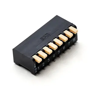 NP Series - New Piano Type Dip Switch 10 Position Mini 2.54mm Piano Dip Switch