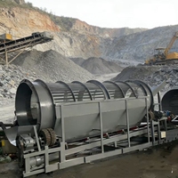 Écran rotatif de type 1545 le plus vendu, machine de criblage de sable et de pierres avec fonction anti-blocage