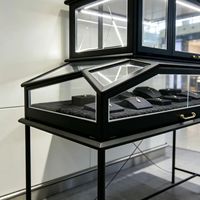 Vitrine de présentation de bijoux GOWIN pour magasin commercial avec éclairage LED, taille personnalisable, construction écologique et durable
