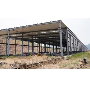 Çin özelleştirilmiş hafif prefabrik çelik yapı atölyesi depo