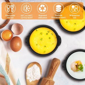 Moldes de silicona antiadherentes para freidora de aire, accesorios para freidora de aire, moldes de silicona de grado alimenticio para freidora de aire, moldes para huevos para freidora de aire, moldes para cupcakes - Product Image 5