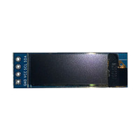 وحدة عرض DETONE OLED E-Paper مقاس 0.91 بوصة مع شريحة تحكم SSD1306، دقة 128×32، واجهة I2C/IIC رباعية الأطراف، لون أزرق/أبيض