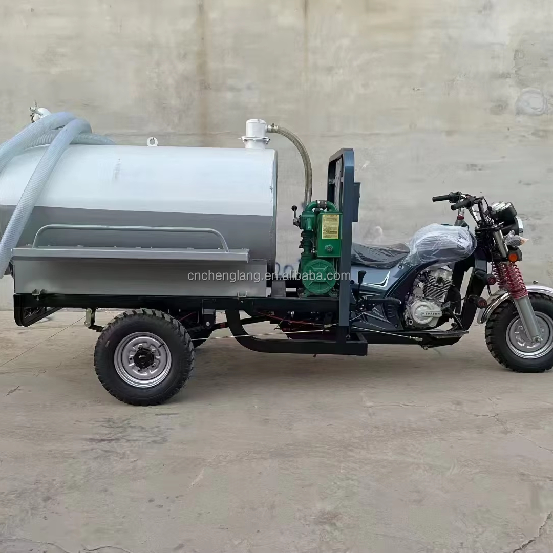 Портативный 200cc бензиновый моторизованный трицикл полностью закрытая Жидкостная транспортная система для доставки открытого типа кузова для груза
