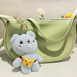 Llavero de peluche mini kawaii con luz, oso de peluche, diseño de anime, forma 3D en relieve, colgante portátil para bolso - Product Image 4