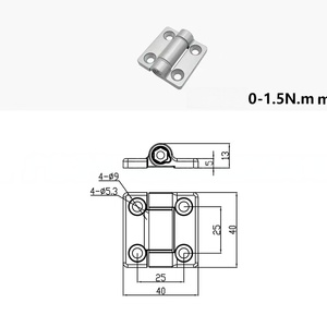 Bisagras de Aleación de Zinc con Torque Ajustable, Herrajes Metálicos que se Detienen en Cualquier Ángulo - Product Image 2