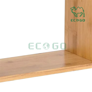 <b>Desktop</b> <b>Organizer</b> with 6 Compartments Natural Bamboo Rack Wooden Display Shelf Office Kitchen Storage - Product Image 2