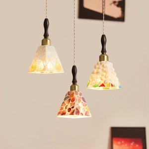 Vintage Style Pendant <b>Light</b> Solid Wood E27 LED Single Head Chandelier For Bedroom Study Entryway - Product Image 1