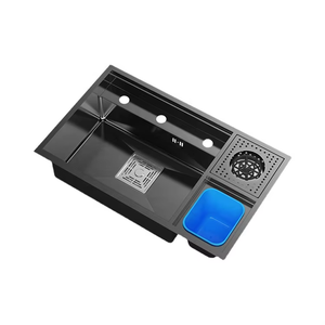 नई शैली के मल्टीफंक्शन छिपे हुए बार रसोई सिंक 304 स्टेनलेस स्टील हस्तनिर्मित रसोई सिंक - Product Image 1