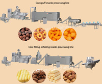 Machine industrielle durable pour la fabrication de snacks soufflés en forme d'animaux, ligne de production de snacks en forme d'étoile, de cœur et de fleur, système d'extrusion