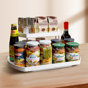Двухуровневый кухонный шкаф-органайзер для специй, 360 градусов - Product Image 2