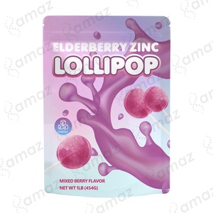 <span class=keywords><strong>Amaza</strong></span> Complément alimentaire aromatisé au sureau Adulte 30 sucettes fonctionnelles Bien-être Soulagement des maux de gorge Végétalien Sans gluten - Product Image 6