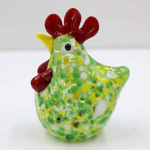 Grosir kustom berwarna tangan ditiup <span class=keywords><strong>Murano</strong></span> Lampwork kaca kerajinan miniatur Ayam Jantan Ayam figur Paskah dekorasi rumah - Product Image 5