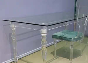 Mesa DE BODA acrílica transparente de diseño moderno