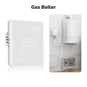 Tuya thông minh Wifi nhiệt điện sưởi ấm sàn nước <span class=keywords><strong>LCD</strong></span> cảm ứng kỹ thuật số điều khiển nhiệt độ cho Google nhà Alexa - Product Image 2