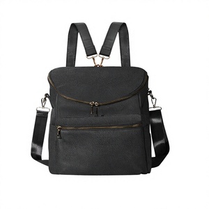 PU Leather Luxury Vintage Waterproof Polyester Lining Large Capacity for Multi-Function Fashionable Travel <b>Lady</b> <b>Backpack</b> - Product Image 2