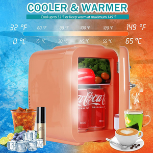 Mini nevera de oro rosa electrónica automática otros refrigeradores compactos Bebidas frías Para el hogar refrigeradores de 12 voltios - Product Image 6