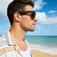 Lunettes de soleil connectées GS11 TWS OWS avec protection UV400 polarisée, étanches, assistant IA, musique sans fil, appels téléphoniques et commande vocale