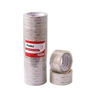 Foska Adhesive Jumbo Transparent Clear Bopp Packing Tape Office Supplies waterproof packaging adhesive sealing clear repair tape