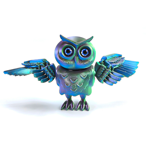 Modelo de Alas y Cola de Búho Impresas en 3D con Articulaciones Móviles, Figura de Juguete para Niños, Estatuas para Decoración de Autos - Product Image 5