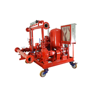 Système de pompe incendie EDJ conforme à la norme NFPA20, ensemble de pompe électrique diesel jockey sur châssis pour système d'extinction d'incendie par sprinklers en acier inoxydable