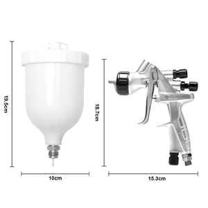 Súng phun sơn ô tô tự động hiệu quả RONGPENG R807 1.3mm, súng phun sơn cầm tay chuyên nghiệp - Product Image 2