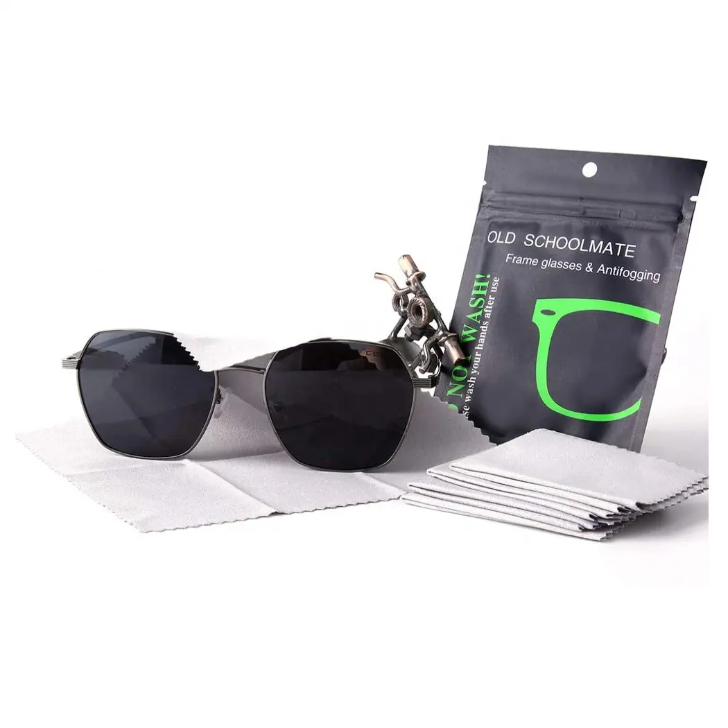 نظارات قماشية عالية الجودة لتنظيف نانو جاف ، قابلة لإعادة الاستخدام ، مضادة للضباب