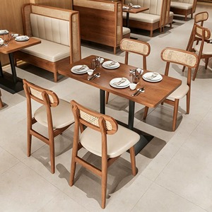 Set di Divani di Lusso per Ristoranti, Tavoli e Sedie Commerciali per Bar e Caffetterie, Arredamento in Legno per Ristoranti - Product Image 4
