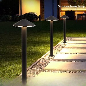 LED 방수 정원 빌라 야외 조명, 공원 우산 모양 조경 정원등, 전원 공급식 버섯 모양 잔디등 - Product Image 1