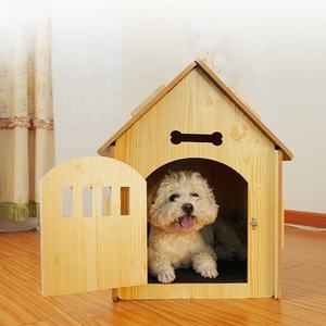 Moderno sólido grande exterior gato perro mascotas casas jaula MUEBLES CAMA DE MADERA - Product Image 2