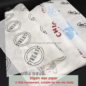 Customized Wax <b>Paper</b> for Food Greaseproof Hamburger Sandwich <b>Paper</b> for Food Packaging - Product Image 3