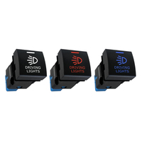 Interruptor de botón de tablero de barra de luz LED cuadrado más nuevo para Toyota 150 Series GDJ150R Landcruiser