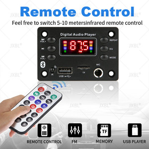 Dc 5V 12V <span class=keywords><strong>Bluetooth</strong></span> 5.0 MP3 WMA WAV APE Bảng Giải Mã rảnh tay âm thanh xe hơi Micro USB TF FM Đài phát thanh MP3 âm nhạc loa - Product Image 2