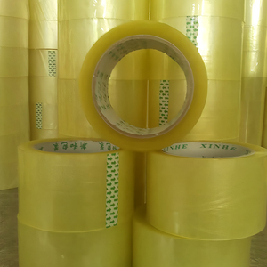 Duy nhất hai mặt rõ ràng Hộp băng dính màu Vàng-Nâu <span class=keywords><strong>Jumbo</strong></span> CuộN Bopp đóng gói Băng Acrylic Bopp con dấu Băng - Product Image 5