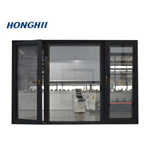 Cửa sổ nhôm tự động với Rèm có thể thu vào cửa sổ nhà thương mại bên ngoài giá rẻ để bán - Product Image 1