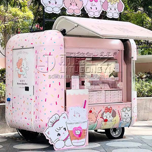 Chariot de vente de nourriture personnalisé pour la restauration, le café, les desserts, les snacks, la crème glacée, multifonctionnel, pour le <span class=keywords><strong>camping</strong></span>, à vendre - Product Image 4