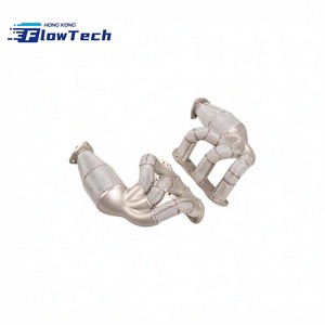 ท่อร่วมไอเสียสแตนเลส SS304 พร้อมแผ่นกันความร้อนสำหรับ Porsche Boxster Cayman 987 3.6L 3.8L - Product Image 4