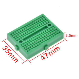 SYB-170 Mini lehimsiz Breadboard prototip deney Test protokolü 170 Tie-Points ekmek tahtası  yeşil - Product Image 4