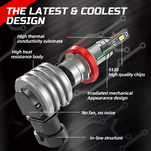 Bombilla Led <span class=keywords><strong>antiniebla</strong></span> para coche, Luces de Faro de 12V, 6000K, H4, H7, H11, H1, 9005, 9006, HB3, HB4, 3000K, Plug and Play - Product Image 5
