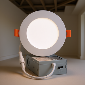 Plafonnier encastré LED Levo 4 pouces, 800 lm, 9W, 120V, 5CCT, éclairage domestique, design moderne, base en aluminium - Product Image 2