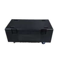 Estuche de vuelo de plástico PE ligero personalizado impermeable por Leds 24X18W con estuche de vuelo Estuche de vuelo extraíble Cabezal móvil