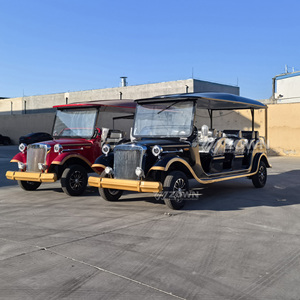 Durable Electric Retro Classic Car 6 Seats Vintage Sightseeing Cart with Long Range for Hotel Scenic Area Tourist Service - Product Image 4