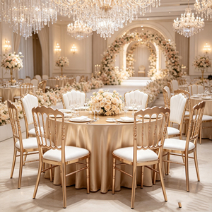 Chaises Chiavari Napoléon Dorées Modernes et Confortables pour Salles de Banquet, Salles à Manger, Espaces Extérieurs, Salons, Mariages, Hôtels et Événements – Vente en Gros - Product Image 4