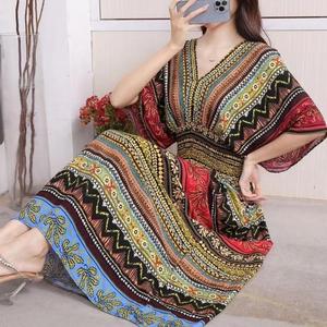 sachin and babi light blue dress Generico Women's Summer Cotton Dresses, Women's Long Elegant Long Short  Sleeve Floral Dress Beach Casual V Neck Boho Holiday Dresses Beach Holiday  Dress : Amazon.ie: Fashion