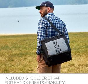 Sac isotherme |   Glacière de voyage thermoélectrique souple de 18 L avec bandoulière et prise DC 12 V pour voiture, camion et camping-car - Product Image 5