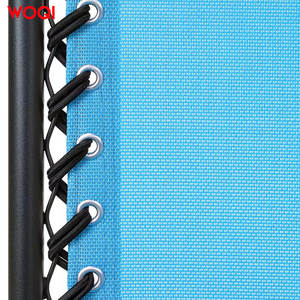 Fauteuil inclinable pliable d'extérieur Woqi, bleu ciel, en acier carbone, pour jardin, camping, chaise de loisirs portable avec porte-gobelet - Product Image 2