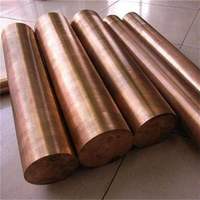 C1100 batang tembaga Diameter besar, C1100 30mm 280mm T2 batang pembumian tembaga