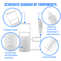 Aspirateur nasal en silicone pour bébé, échantillon gratuit, fabrication de produits pour bébés