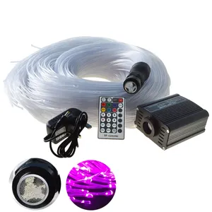 160 pz 100 pz 50 pz 2m 3m 3*0.75mm fibra ottica di plastica a emissione laterale con 16W LED fibra illuminatore attrezzatura sensoriale