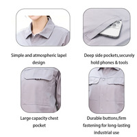 Ensemble de vêtements de travail respirants personnalisés avec logo, manches courtes, uniformes d'usine, sécurité industrielle pour la construction et la mécanique