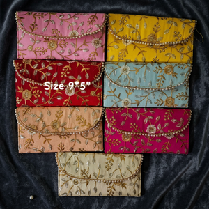 Hot Selling Handmade Women's Vintage Summer Wedding Favor Canvas Clutch Purse Fashion Lady's Embroidered Drawstring Return Gift - Product Image 4